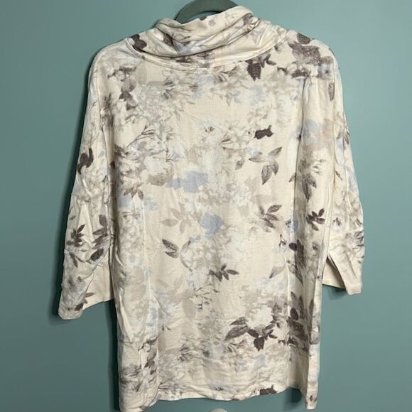 Soft Surroundings Floral Cowl Sweater - Picture 8 of 9